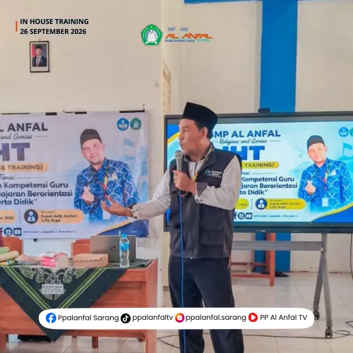 Tingkatkan Kompetensi Guru, SMP Al Al Anfal Gelar In House Training Pembelajaran Berorientasi Peserta Didik
